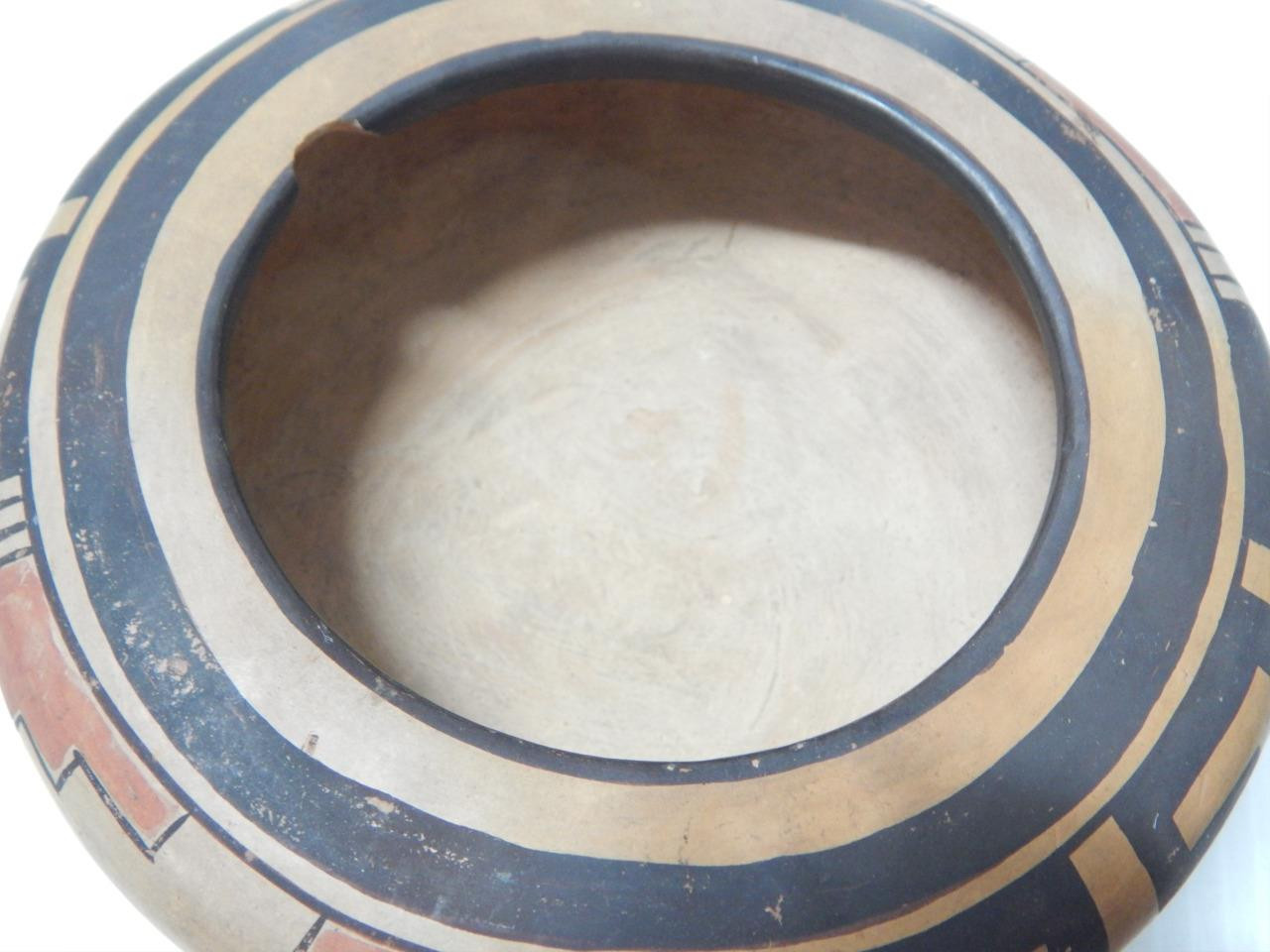 ANTIQUE NAMPEYO OF HANO HOPI PUEBLO INDIAN FOOD BOWL POT - FINE THIN POTTERY