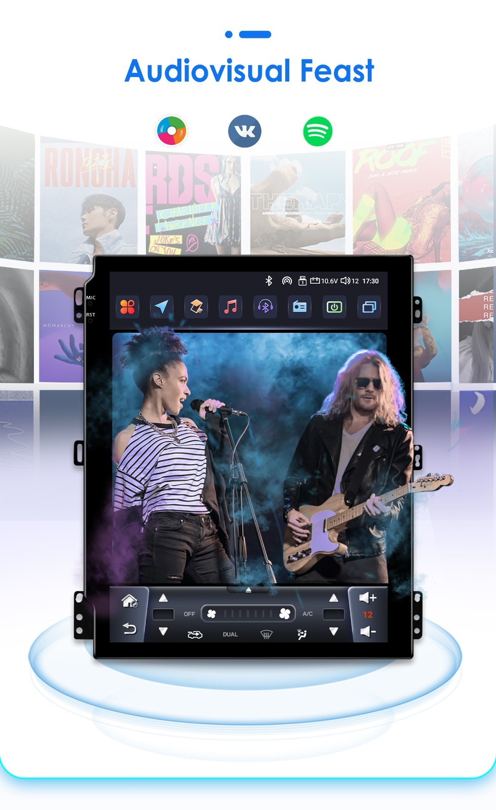 For Ford Taurus 2011-2019 Android 14 CarPlay Car Stereo Radio GPS 2G+32G FM RDS