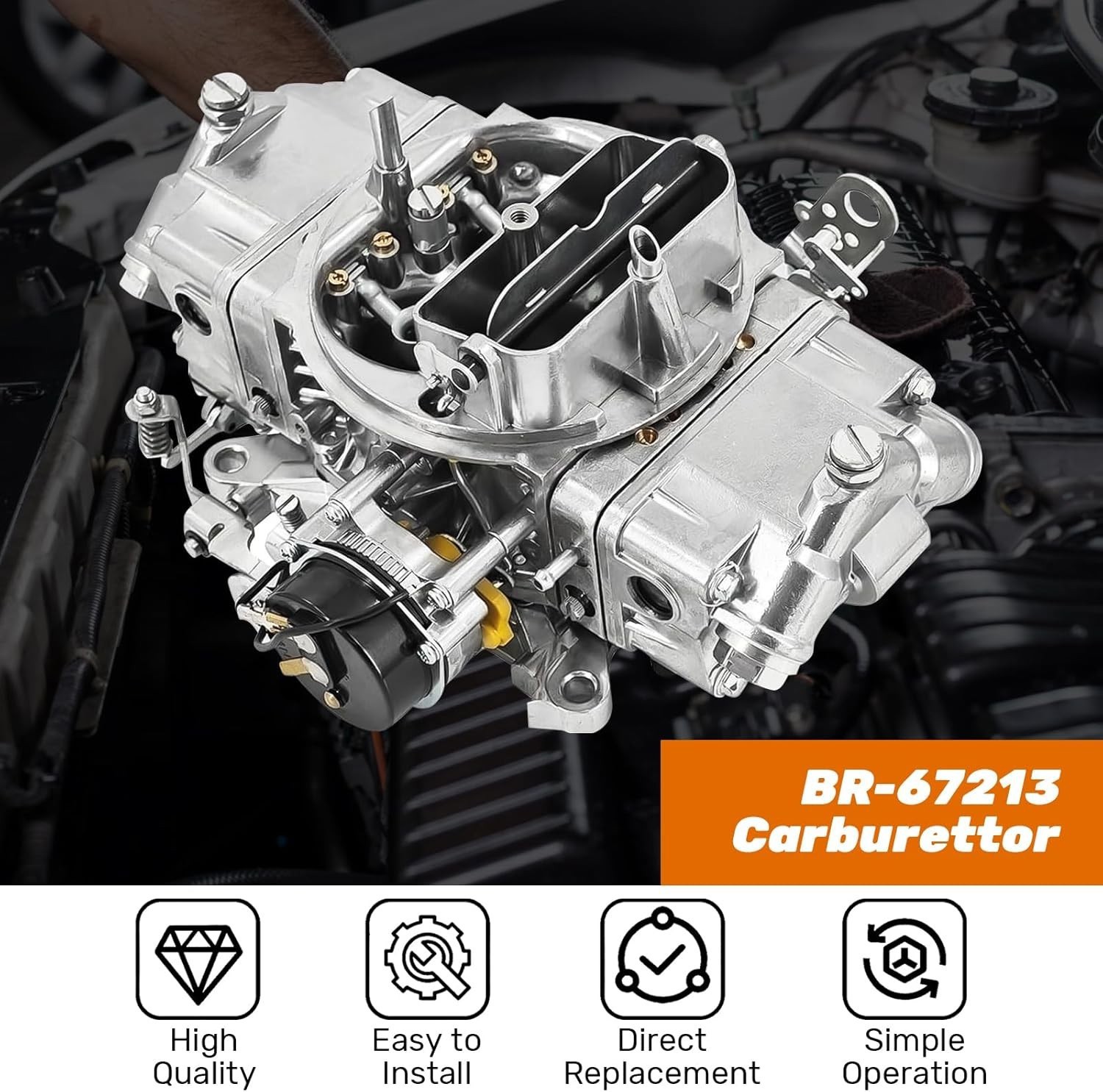 For Holley Quickfuel Brawler 750 CFM Double Pumper 4 Barrel Carburetor E-Choke