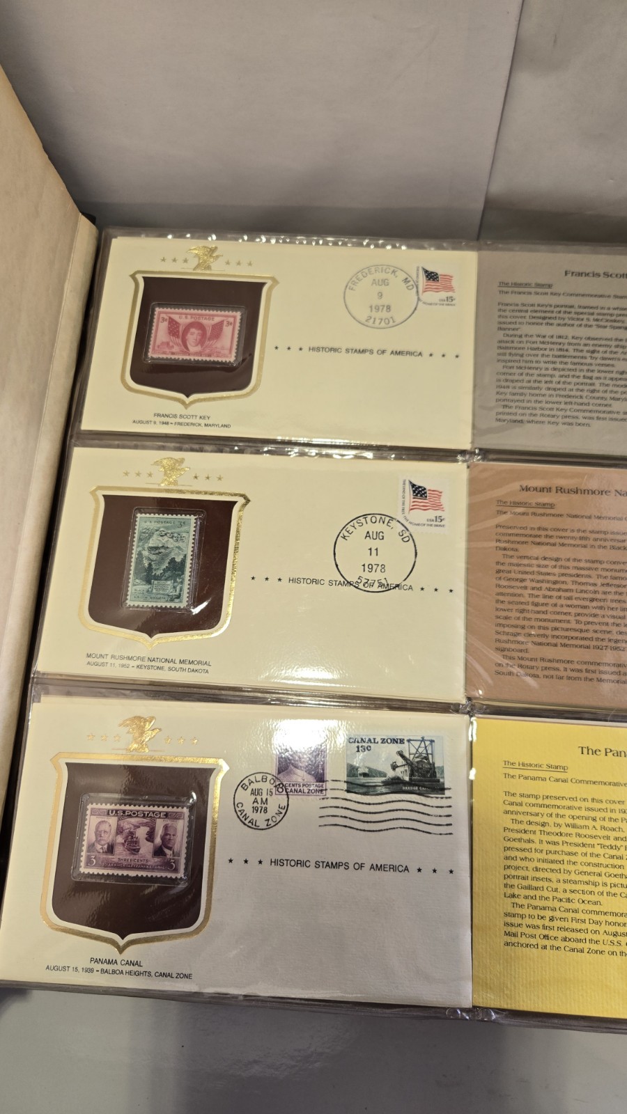 Historic Stamps of America The Postal Commemorative Society 1978-1982 101 Stamps