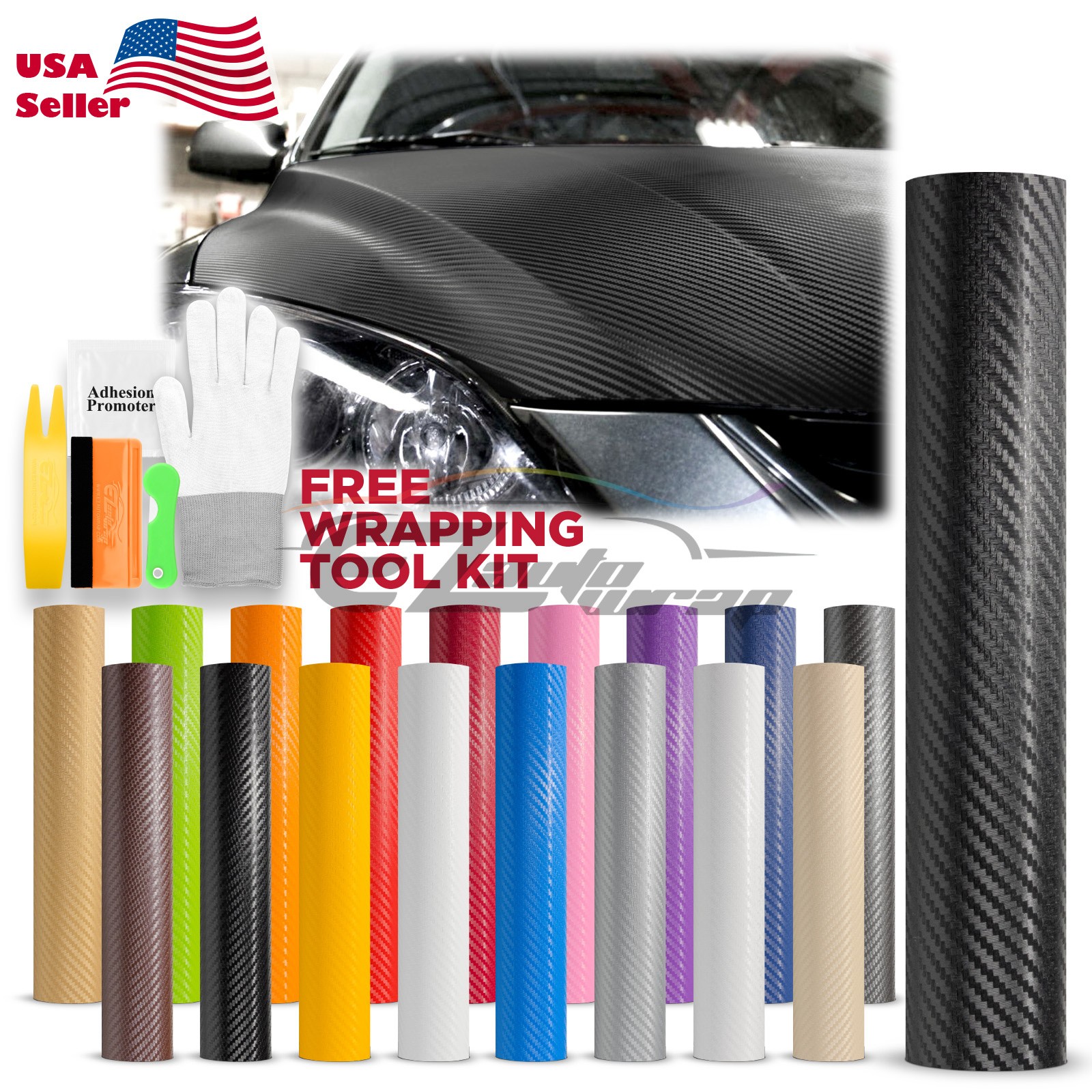 3D Carbon Fiber Matte Textured Vinyl Wrap Sticker Decal Air Release Bubble Free