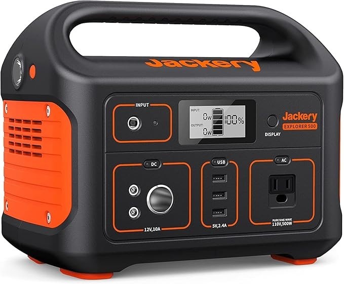 Jackery Refurbished Explorer 500 Portable Power Station,508Wh Battery
