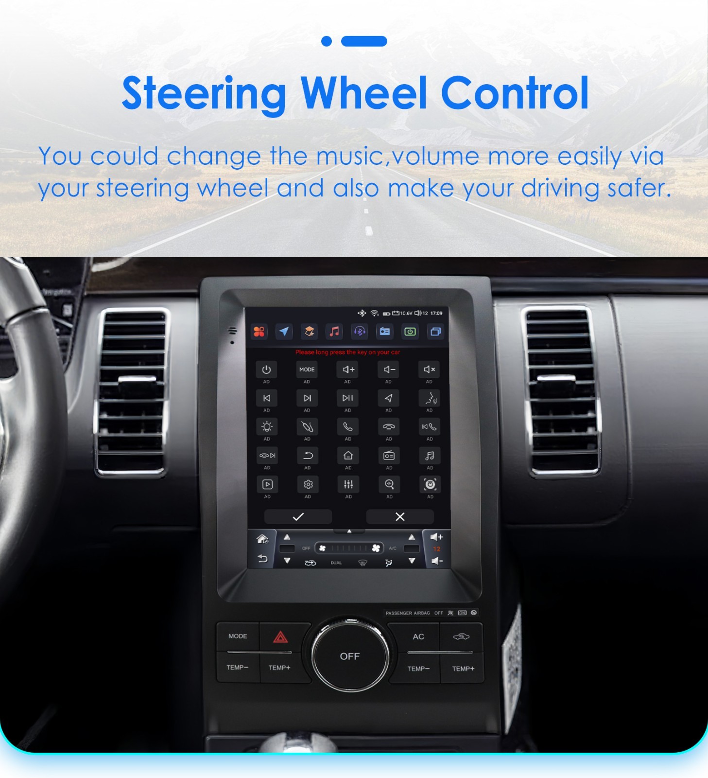 For Ford Taurus 2011-2019 Android 14 CarPlay Car Stereo Radio GPS 2G+32G FM RDS