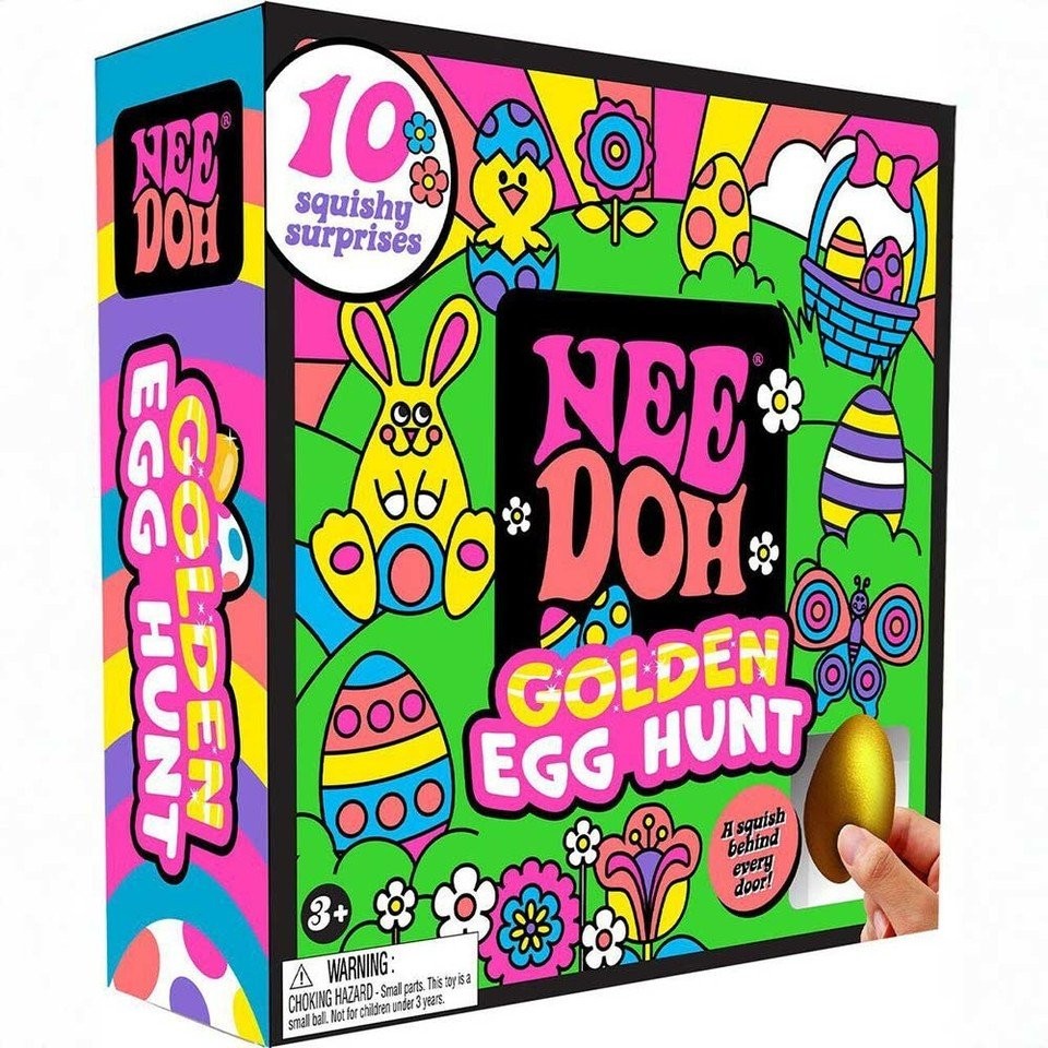 Nee Doh Easter Golden Egg Hunt Mystery 10 Squishy Surprises Collectibles SP