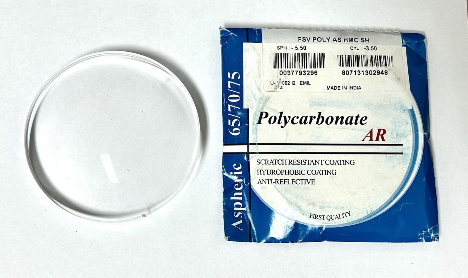 (2-PK) POLYCARBONATE AR LENSES