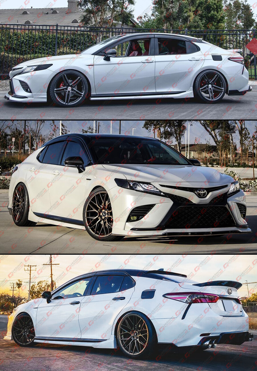 FOR 2018-2023 TOYOTA CAMRY CLIP-ON BLACK TRIM WINDOW VISOR RAIN GUARD DEFLECTOR