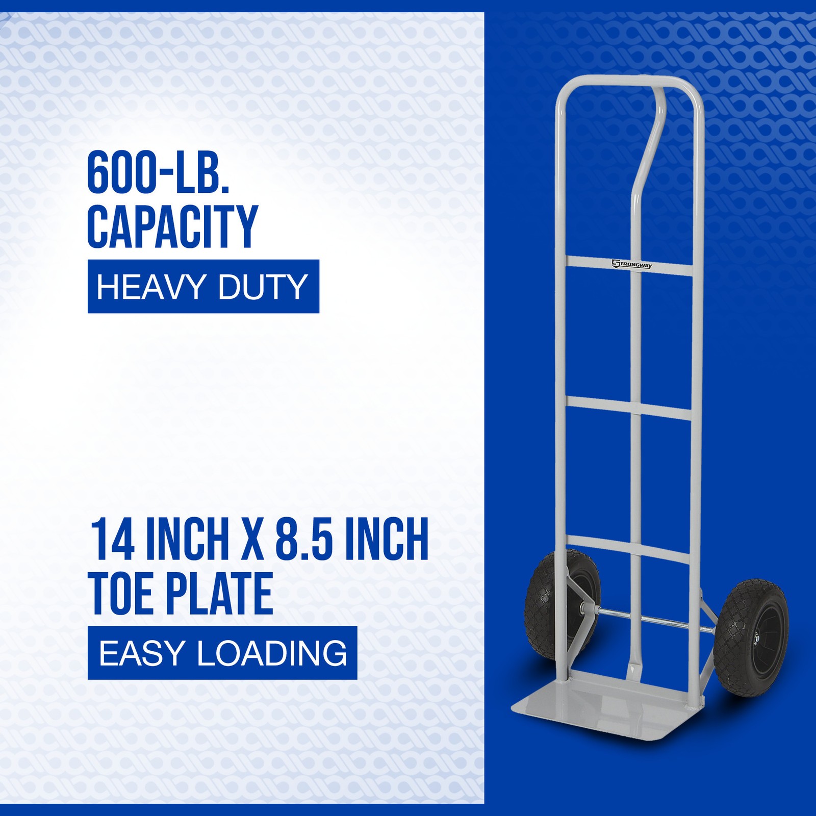 Strongway Steel Hand Truck, 600-Lb. Capacity