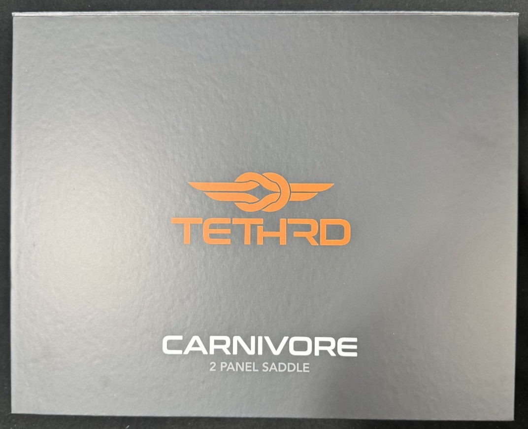 Tethrd Carnivore Two Panel Saddle Size Regular New