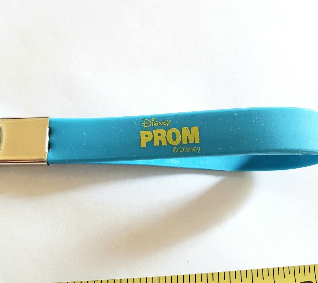 VINTAGE 2011 DISNEY PROM MOVIE PROMO DISCO BALL KEYCHAIN AIMEE TEEGARDEN KEYRING