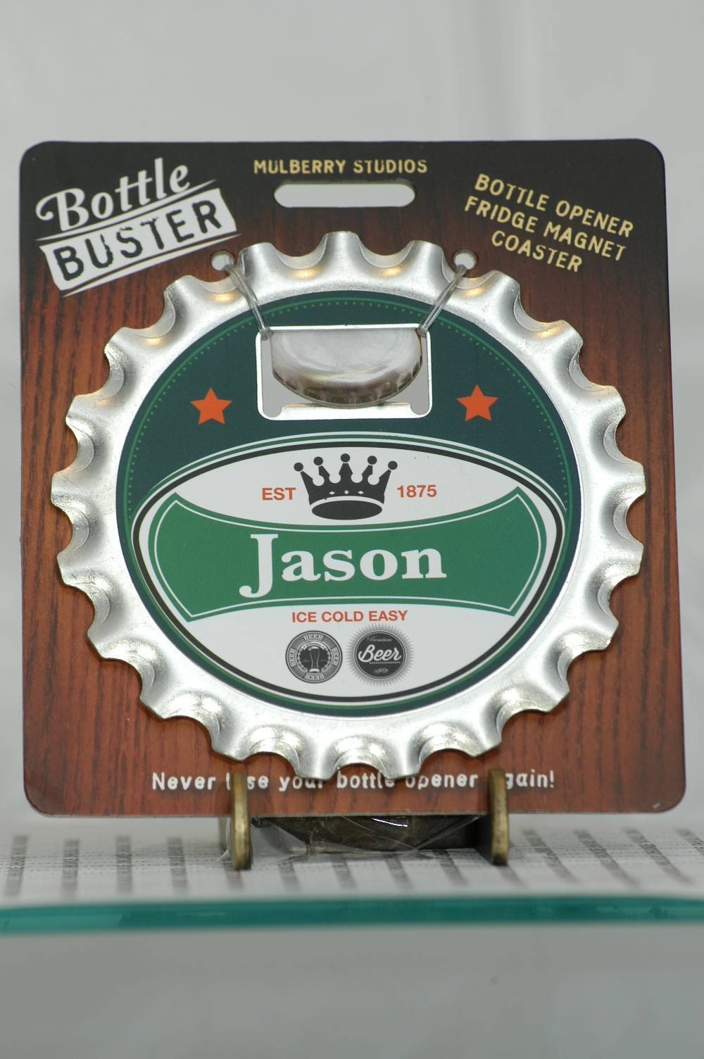 BOTTLE BUSTER JASON~COASTER~FRIDGE MAGNET~BOTTLE OPENER New Great Gift!