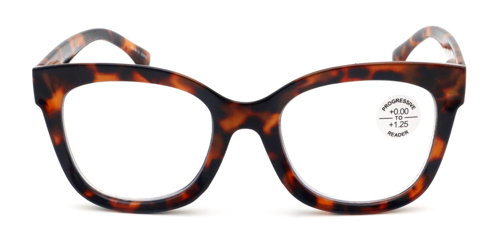 Women Large Oversized Progressive Clear Bifocal Reading glasses - No Line or Bub