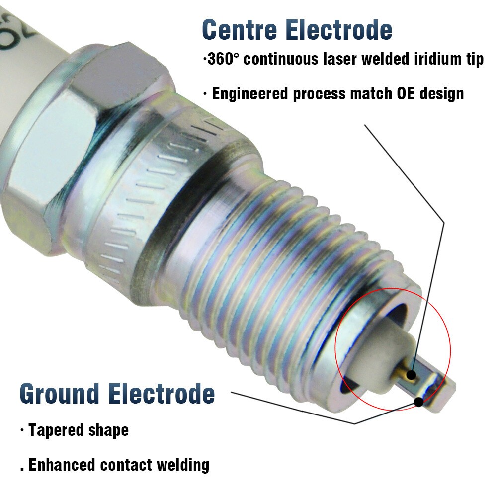8X OEM Ignition Coil & Iridium Spark Plugs & Wires For Chevy GMC 5.3 6.2L UF413