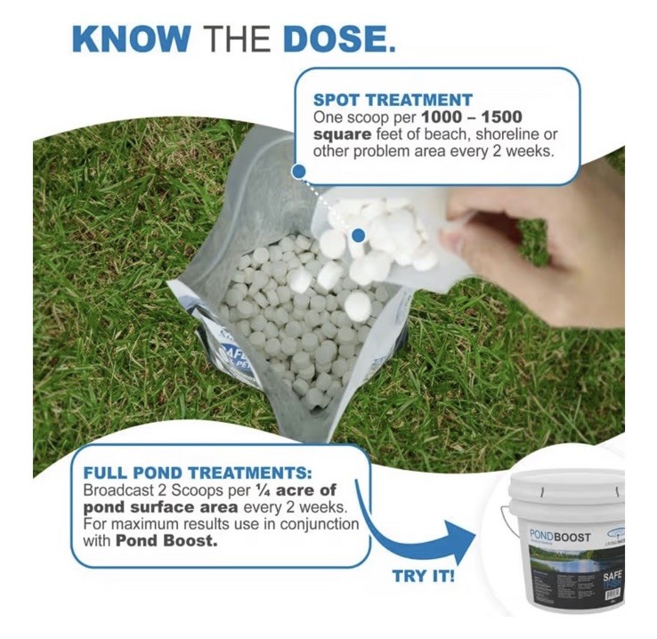 Muck Assault Sludge Removing bacteria Pellets 5lb Bag For Ponds