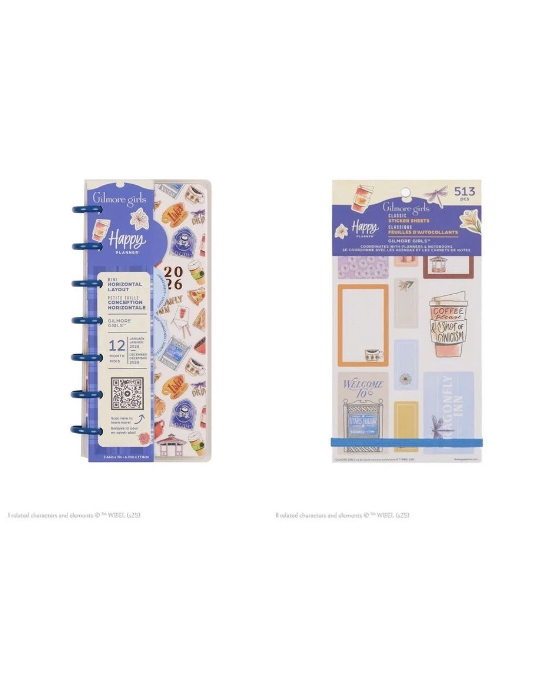 HAPPY PLANNER GILMORE GIRLS VALUE PACK STICKERS and MINI PLANNER LIMITED EDITION