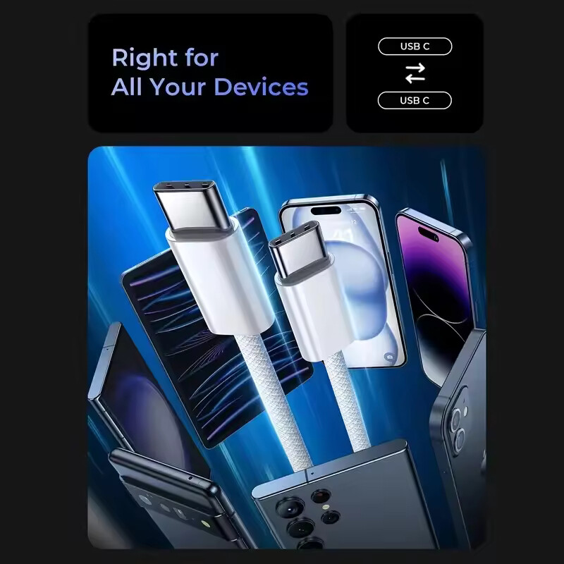 USB-C to Type C Cable Fast Charger Charging Cord Lot For iPhone Air 16 17 15 Pro