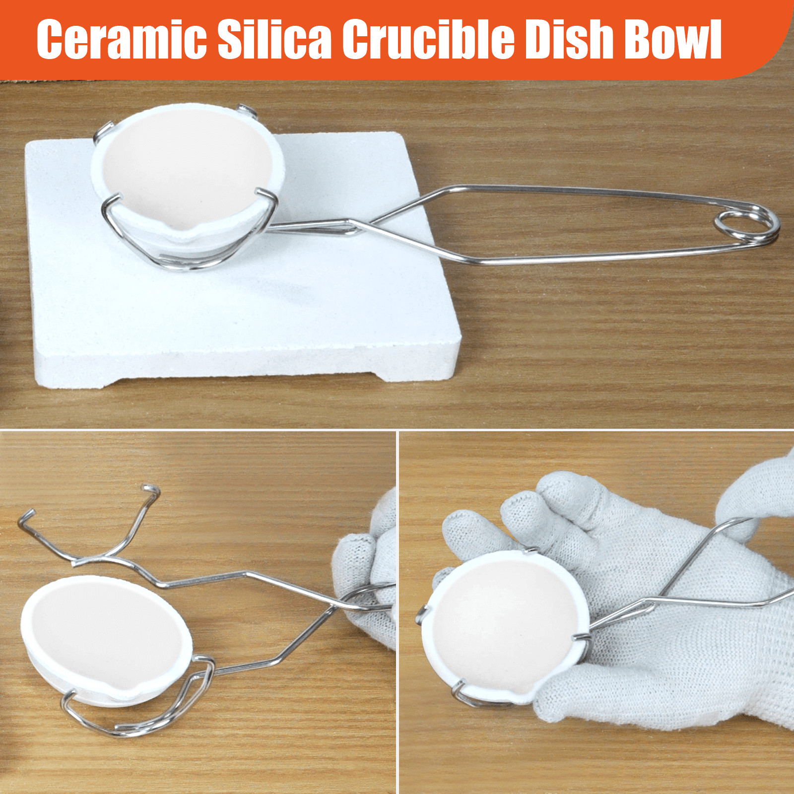 9PCS Graphite Ingot Crucible Mold Set Torch Melting Tools Kit for Gold Silver