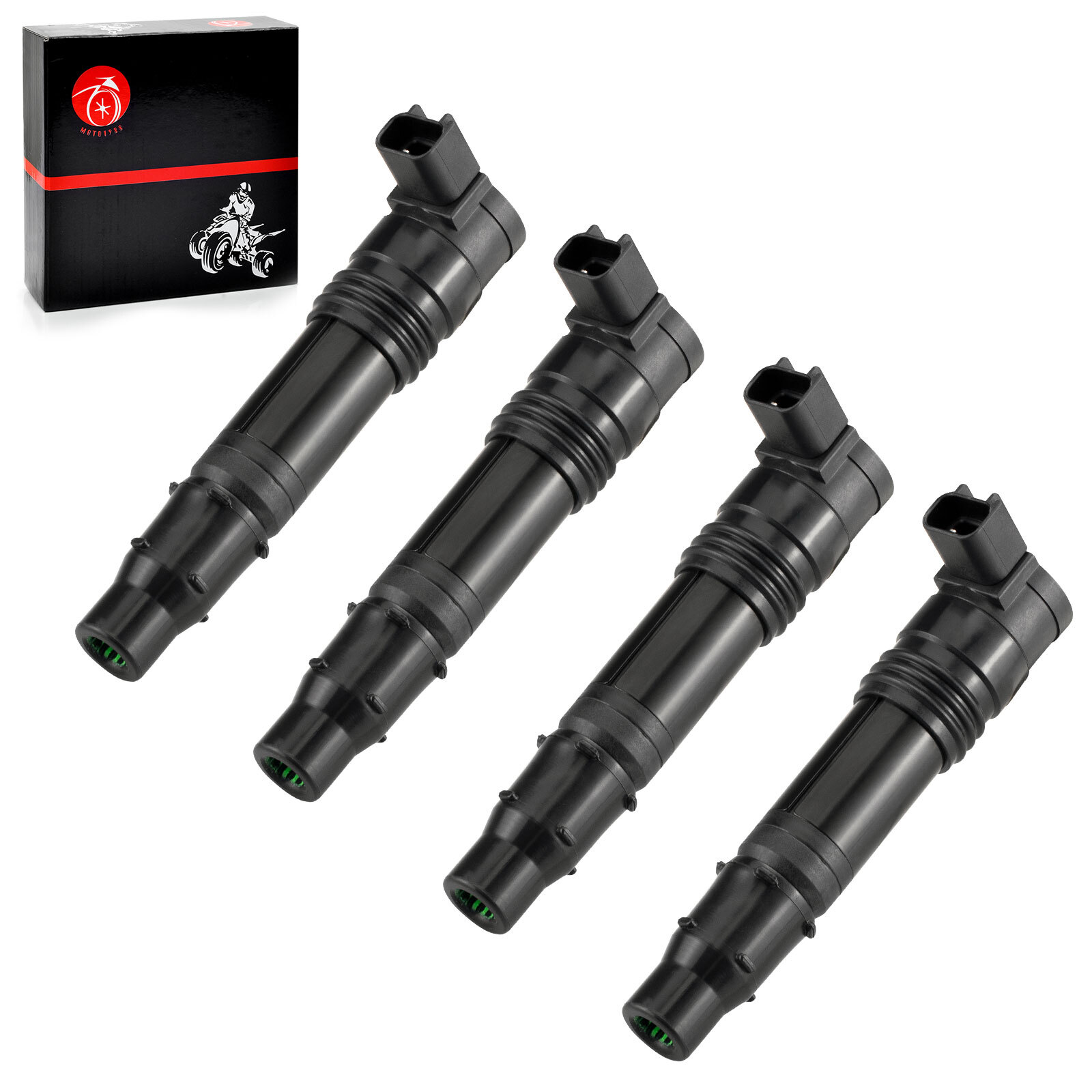 4 Ignition Coils for Kawasaki ZX1400 ZX1000 Ninja ZX-14 ZX-14R ZX14 ZX-10R 04-23
