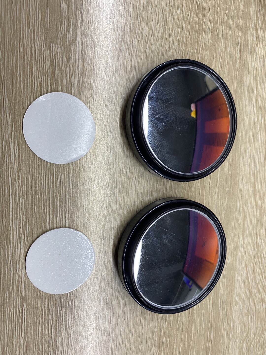 2PCS Blind Spot Mirrors Round HD Glass Convex 360° for Car Side Rear View Mirror