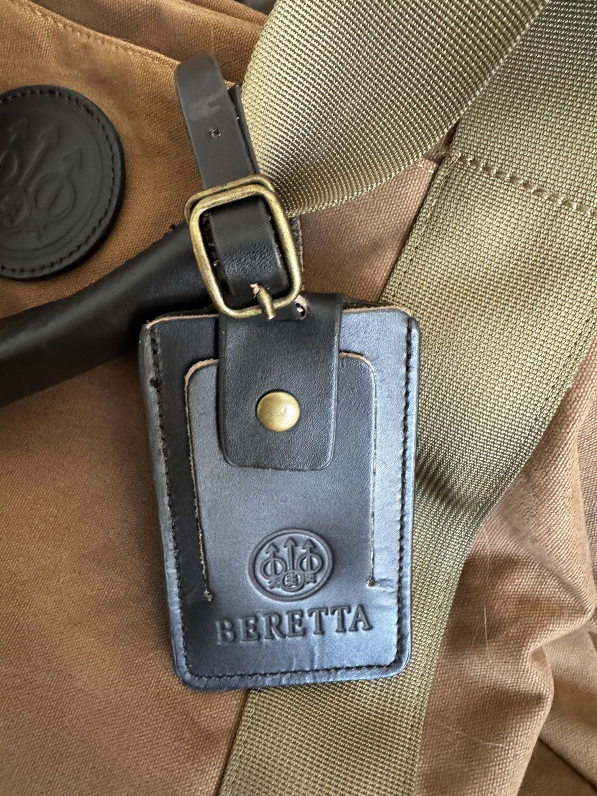 Beretta Waxwear Duffle Bag -Spice Brown 24”X12”X13 EUC