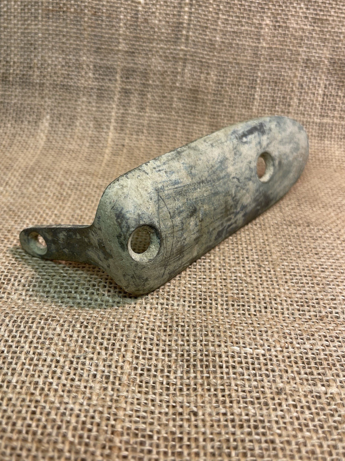 Nice Dug Civil War Brass Enfield Rifle Buttplate Recovered From Gravelly Run Va.