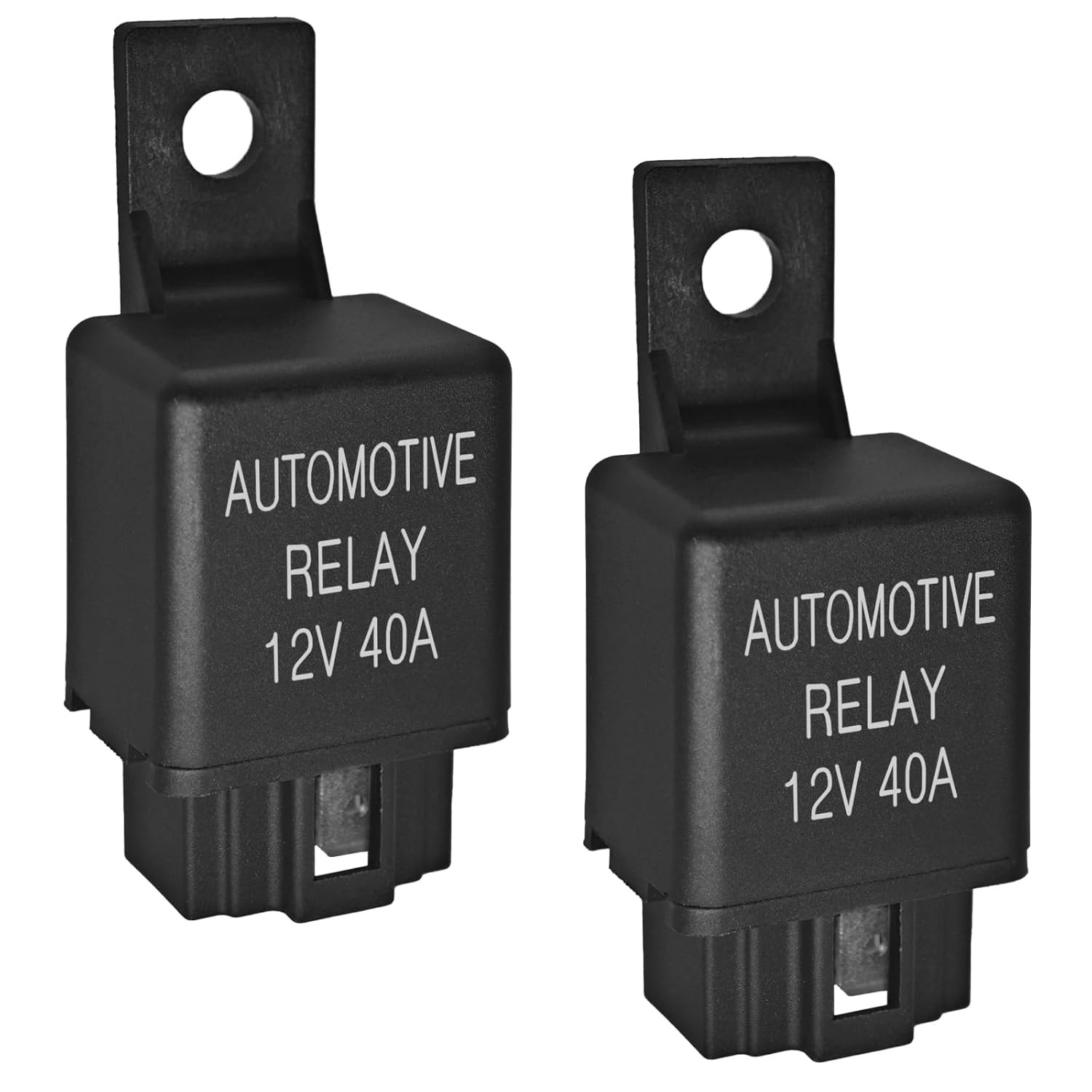 FLS821 Relay 12V 40A (Pack of 2) - Universal SPST 4-Pin Heavy Duty...