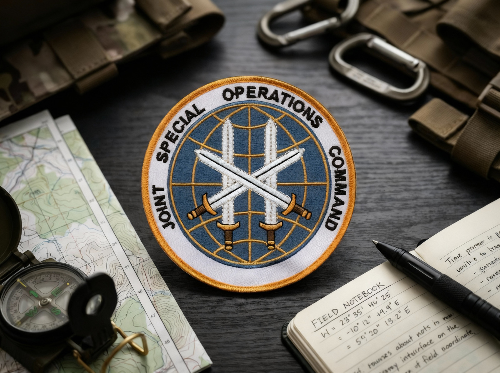 Joint Special Operations Command (JSOC) Embroidered Patch – 4″ round w/ WAX Back