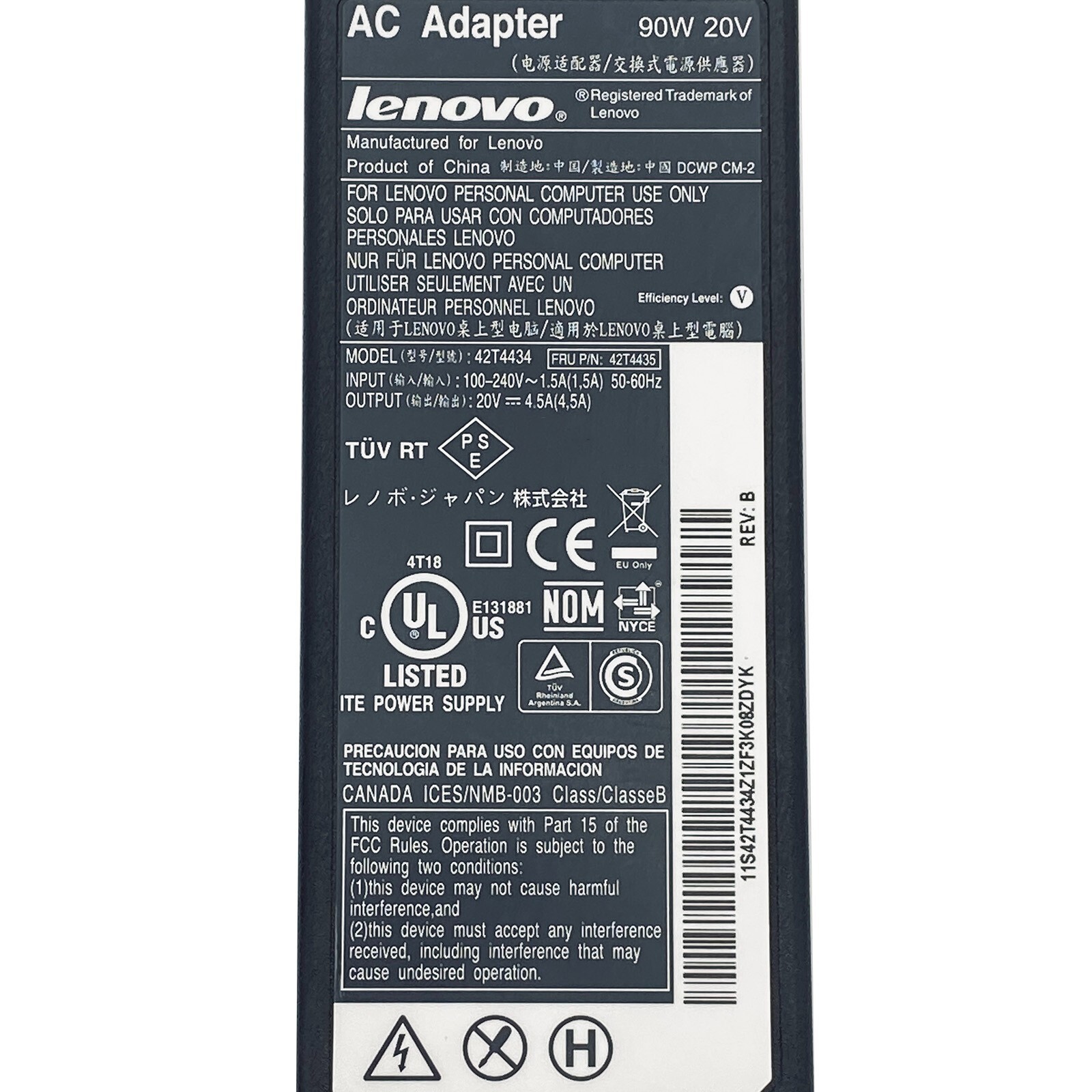 Branded AC Power Adapter 4-Pin GE LOGIQ e LOGIQ i LOGIQ Book GX Vivid E