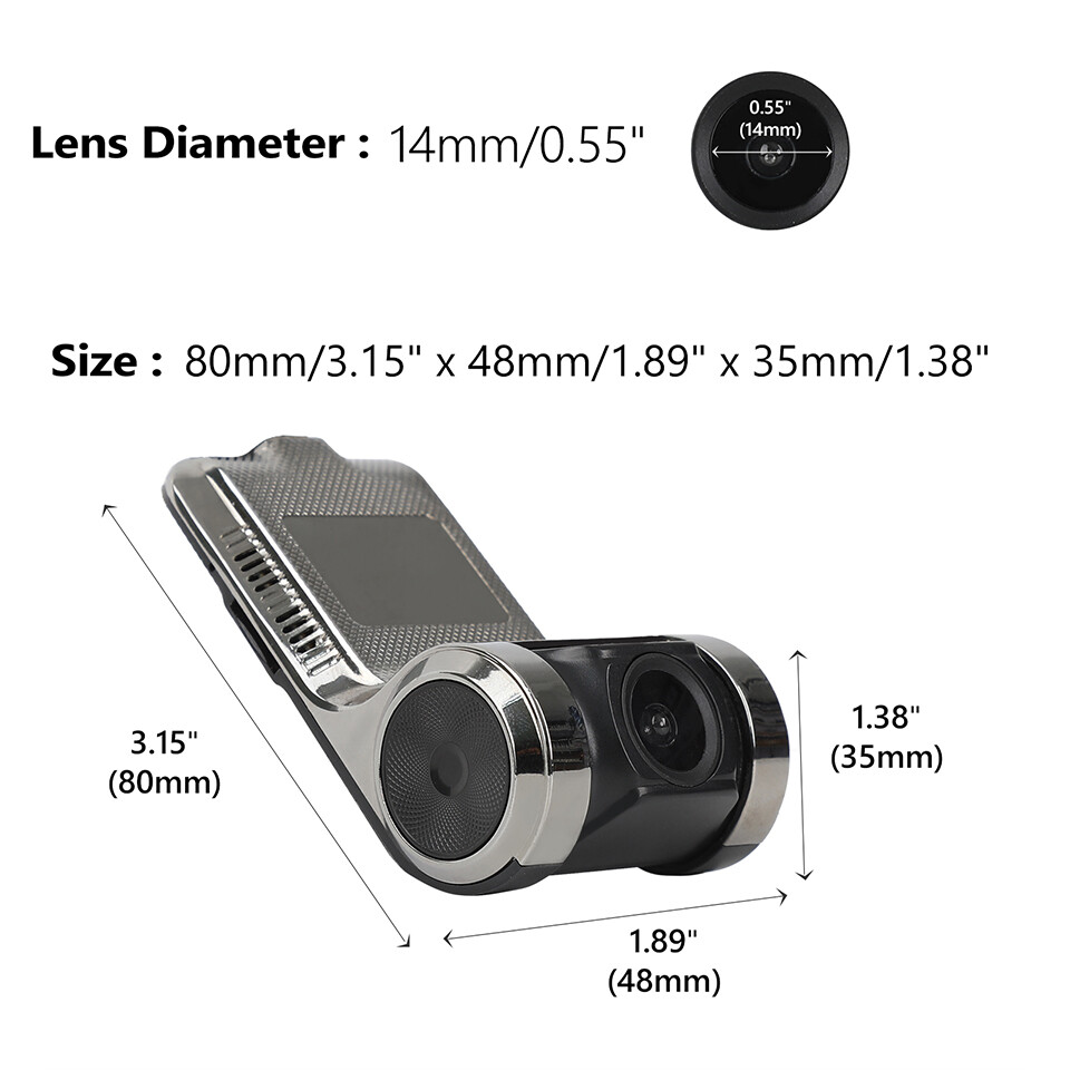 R0020 Car Dash Cam DVR Camera Video Recorder Dashcam 720P for Eonon Android Unit