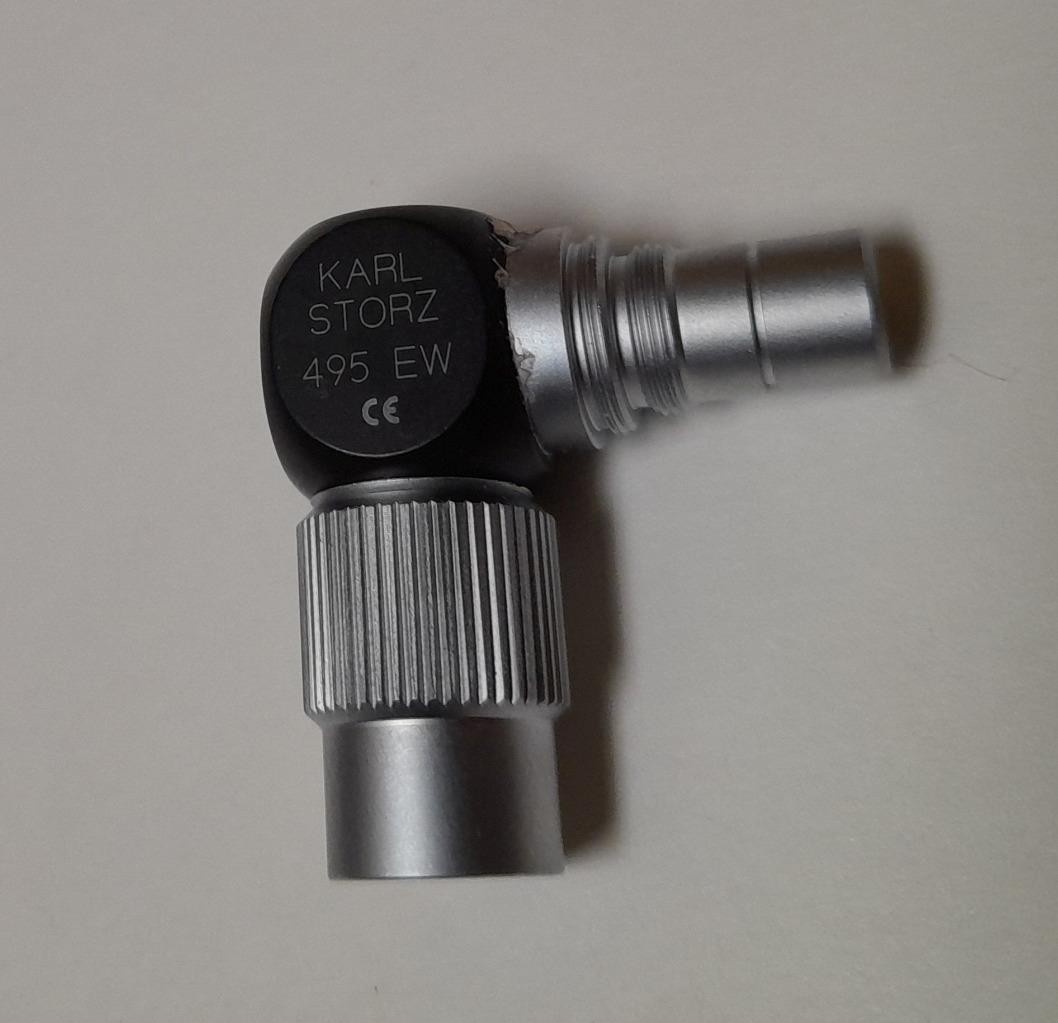 KARL STORZ 495 EW 90 DEGREE ANGLED LIGHT CABLE ADAPTER ! Q927 PK G