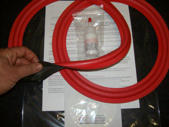 Cerwin Vega AT12,ATW12,SUB120, VS120 12" Foam Surround Speaker Woofer Repair Kit