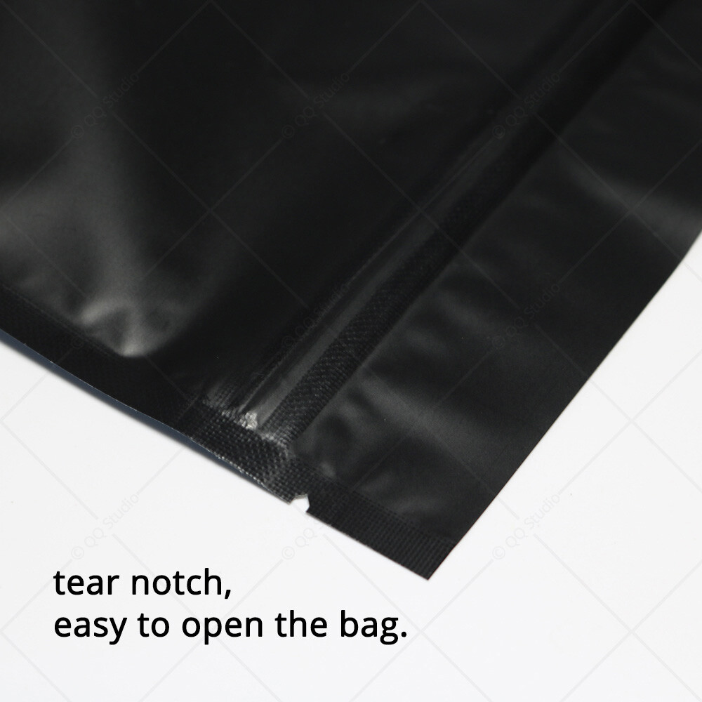 Multi-Color & Sizes Matte Two Sided High Quality Foil Stand up Zip Lock Bag M