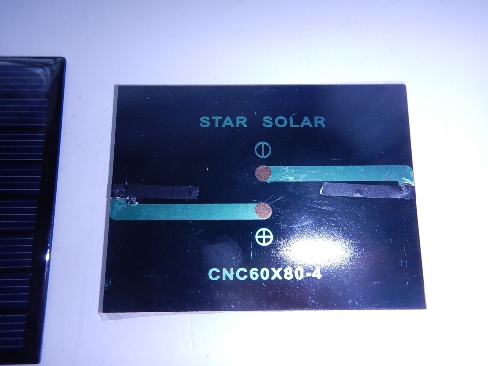 4V 150 mA. Mini Solar Panel epoxy encapsulated virtually indestructible .6watt