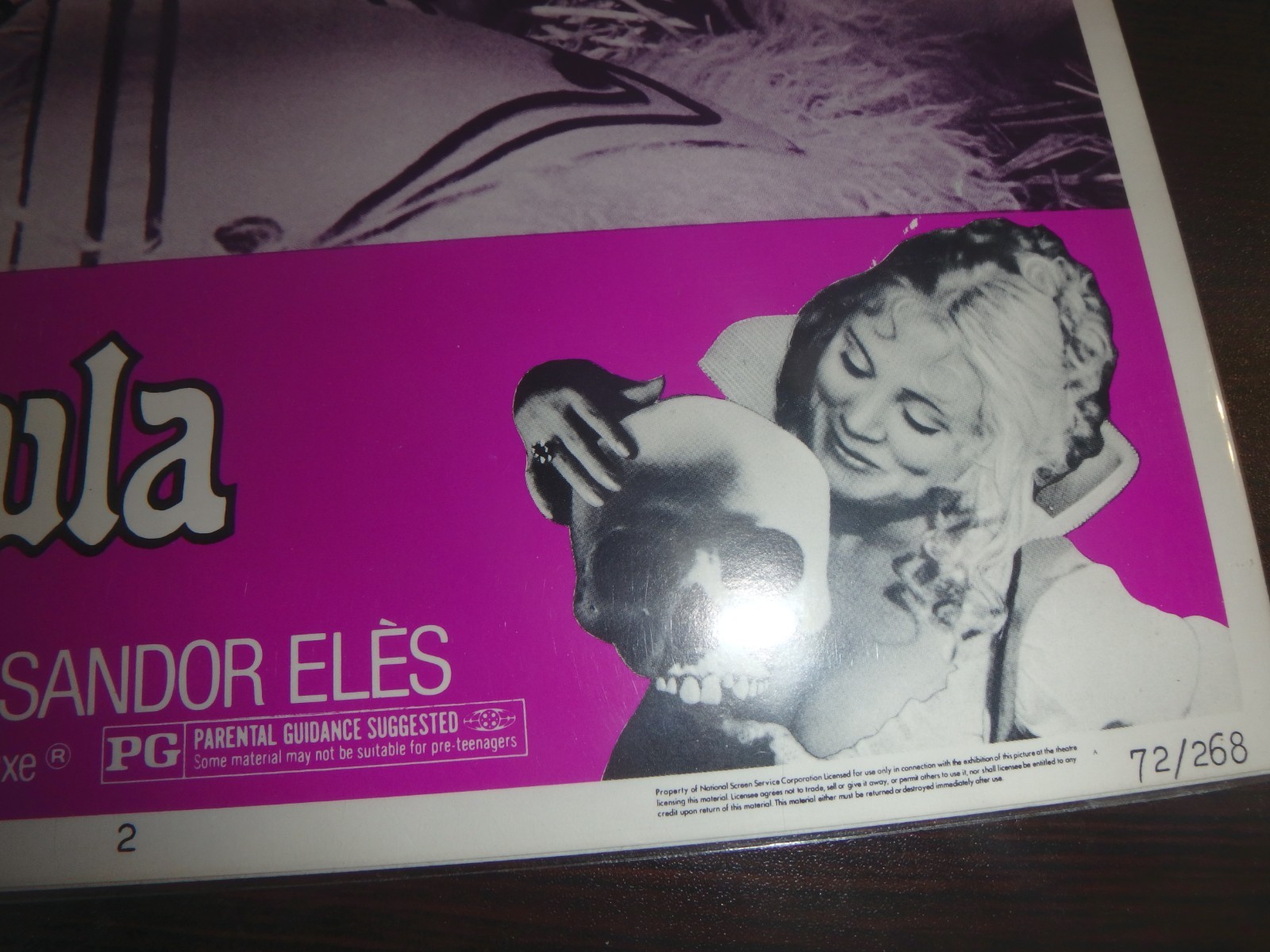 "COUNTESS DRACULA" INGRID PITT 1972 ORIGINAL LOBBY CARD!