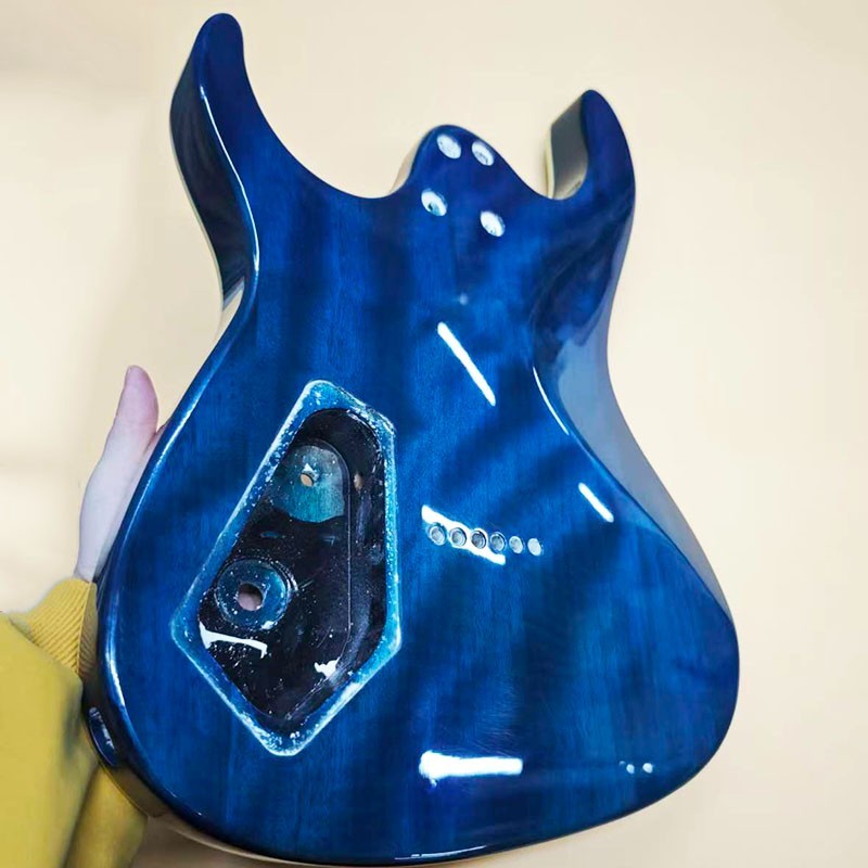 DIY Basswood Guitar Body 24 Fret 648mm Scale Glossy Replacement Part