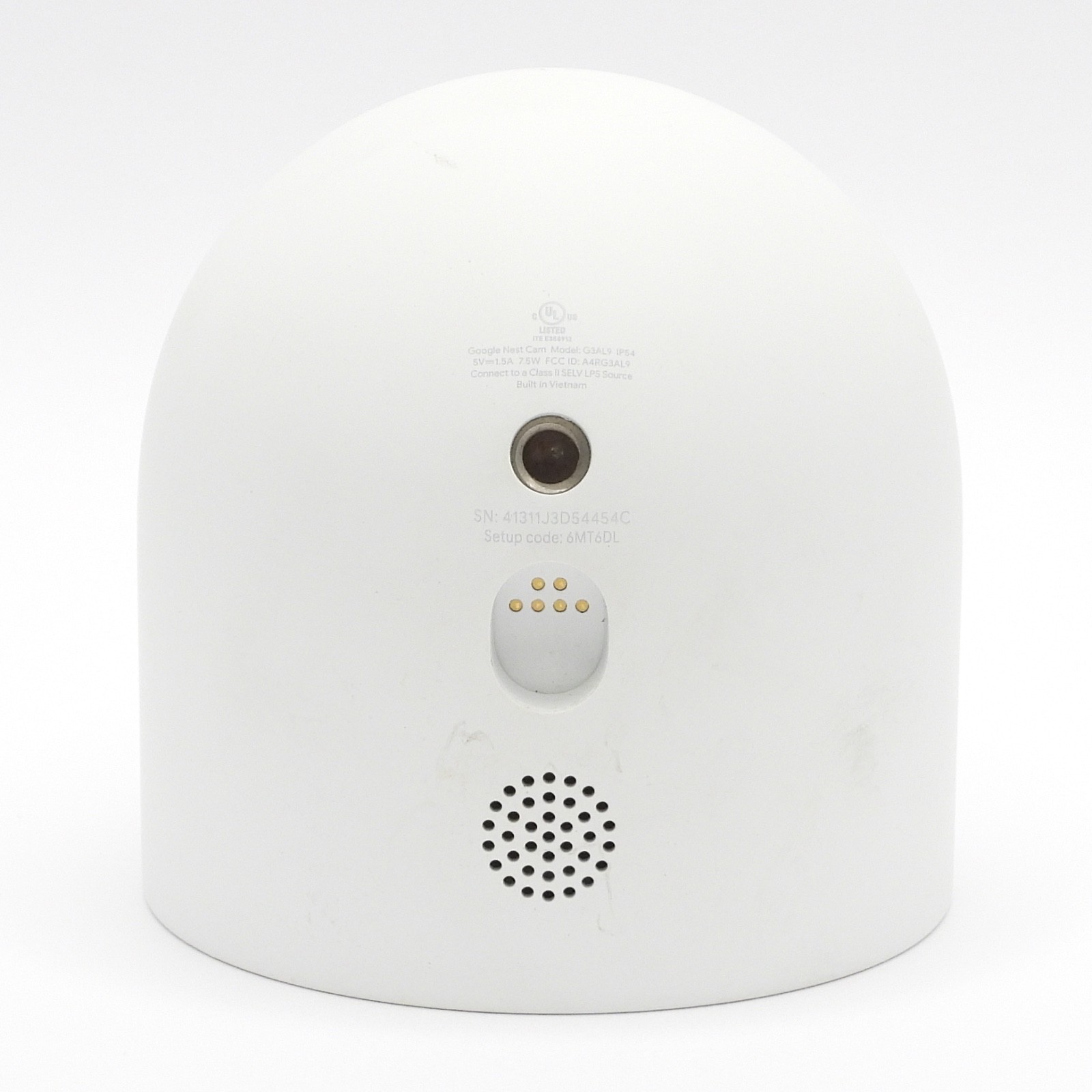 Google Nest Wire Free Security Indoor/Outdoor Camera G3AL9 (Snow)