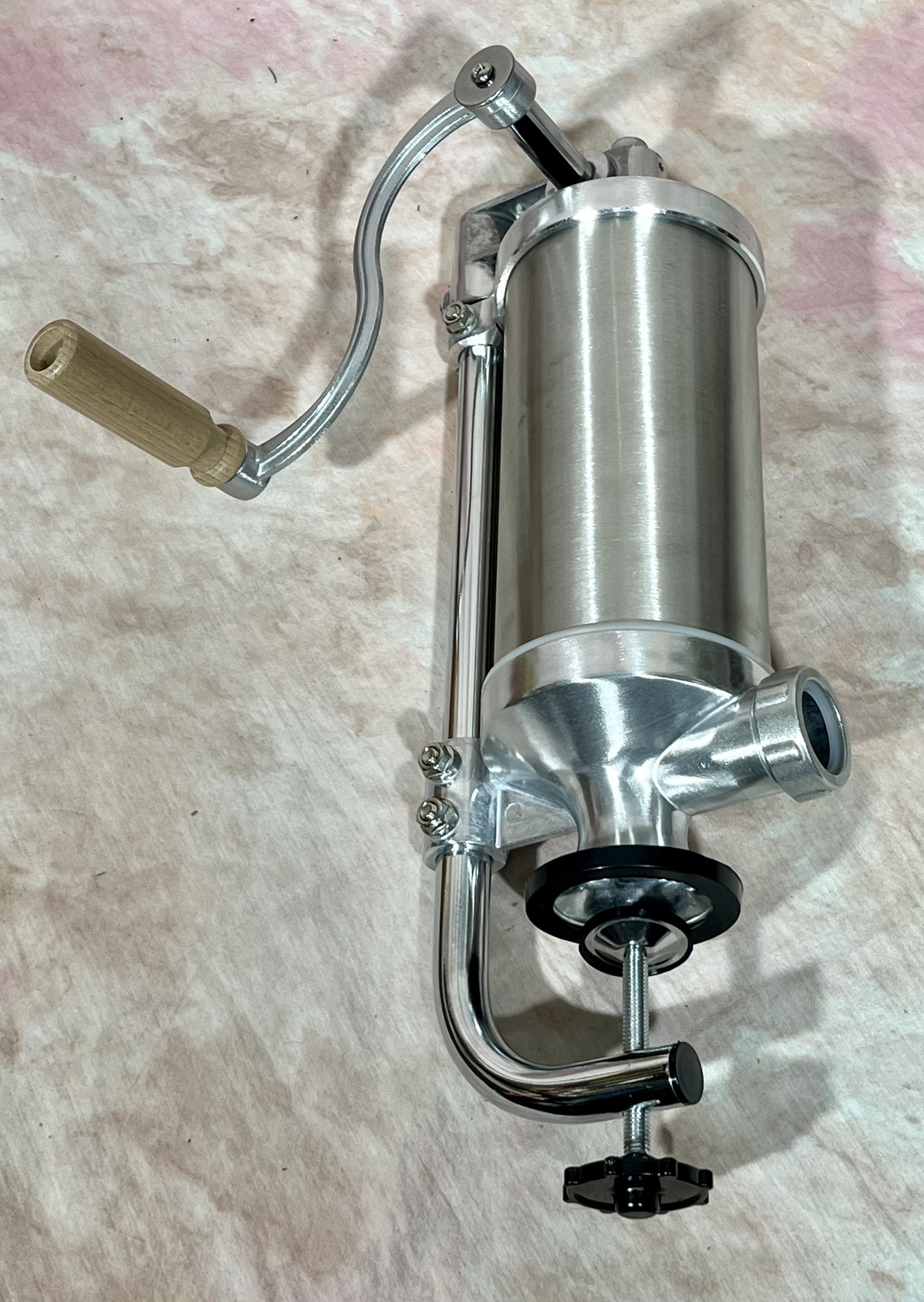 Master Feng MF-3002CA Stainless Steel Sausage Stuffer 2.5lb Manual NEW, OPEN BOX