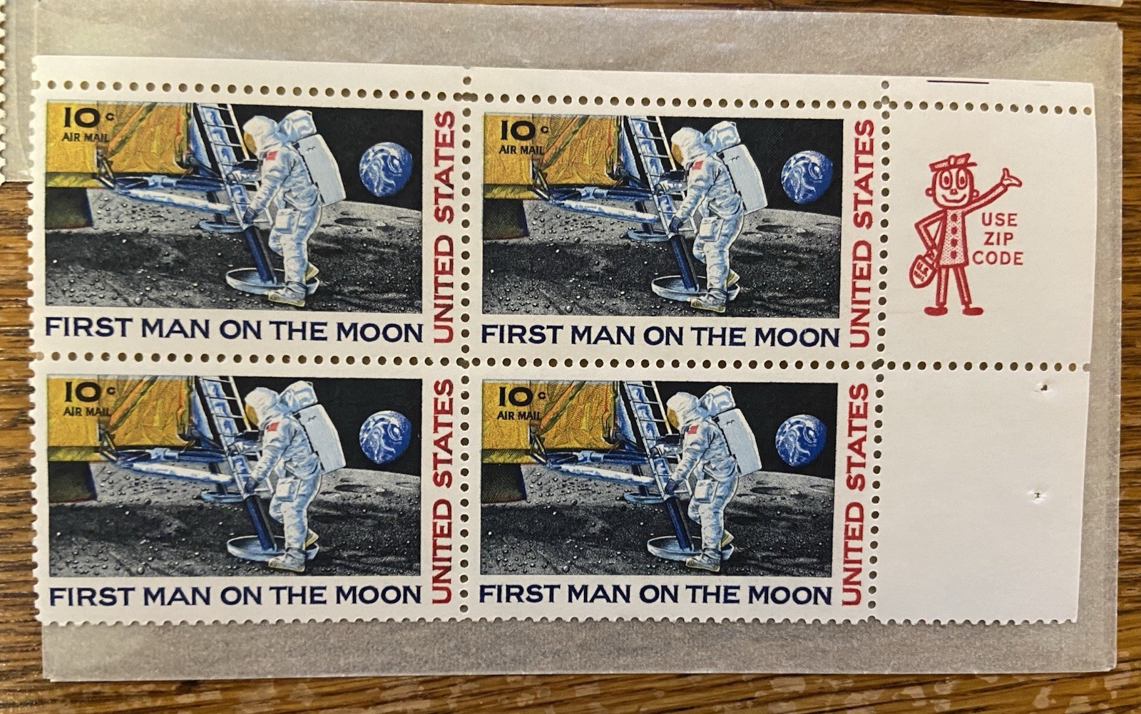 USPS LOT/6 VINTAGE PLATE BLOCK SPACE-APOLLO 8-PIONEER JUPITER-MARINER 10- MNH