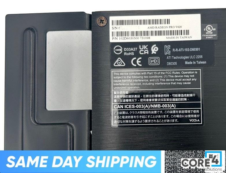 AMD 102-D60305-00 RADEON PRO V620 32GB GDDR6 PCI-E 4.0 GPU