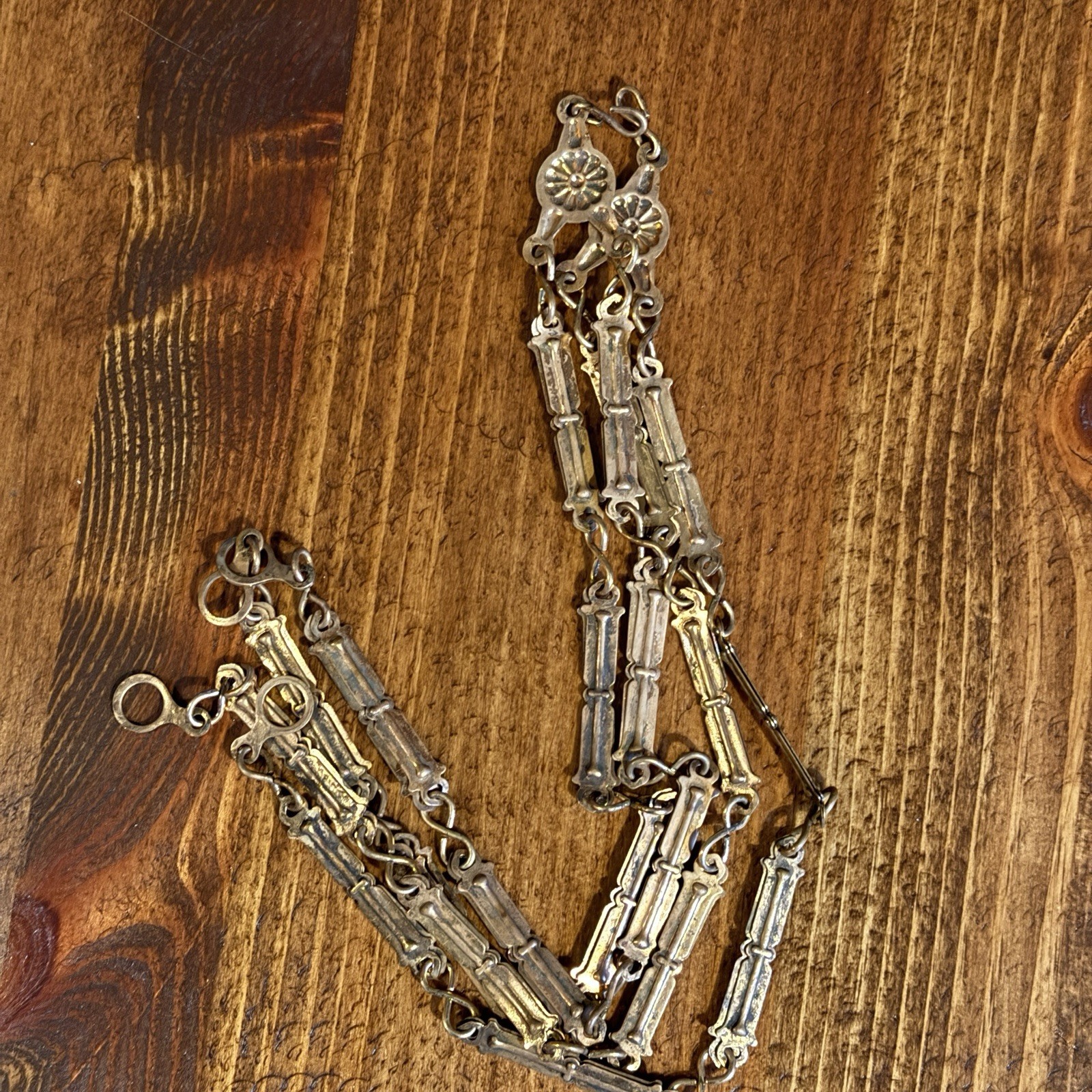 Antique Bar & Link Chains (2) Kerosene Lamp Hanging Oil VERY UNIQUE & RARE 15”