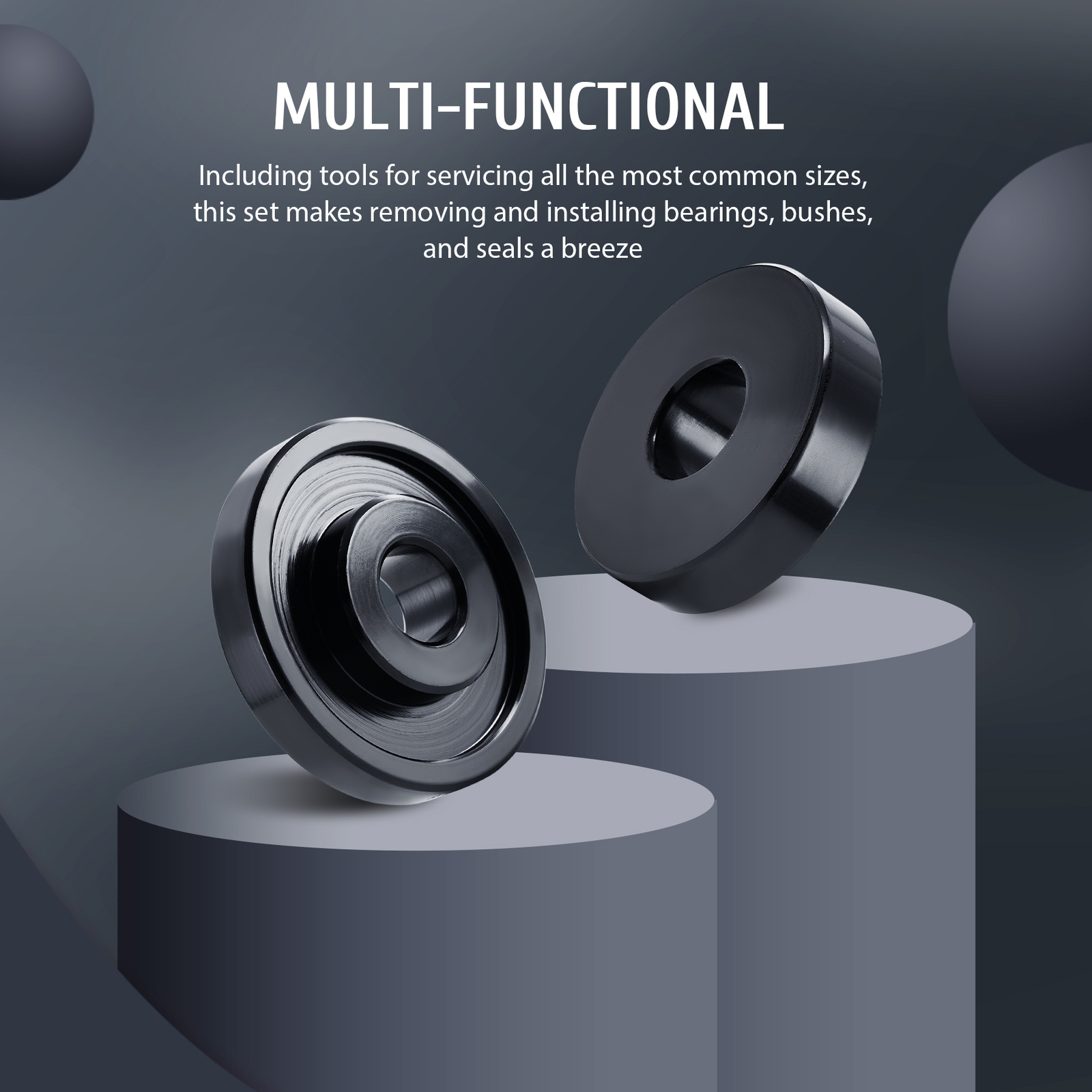 23pcs FWD Front Wheel Bearing Press Kit Removal Adapter Puller Pulley Tool Case