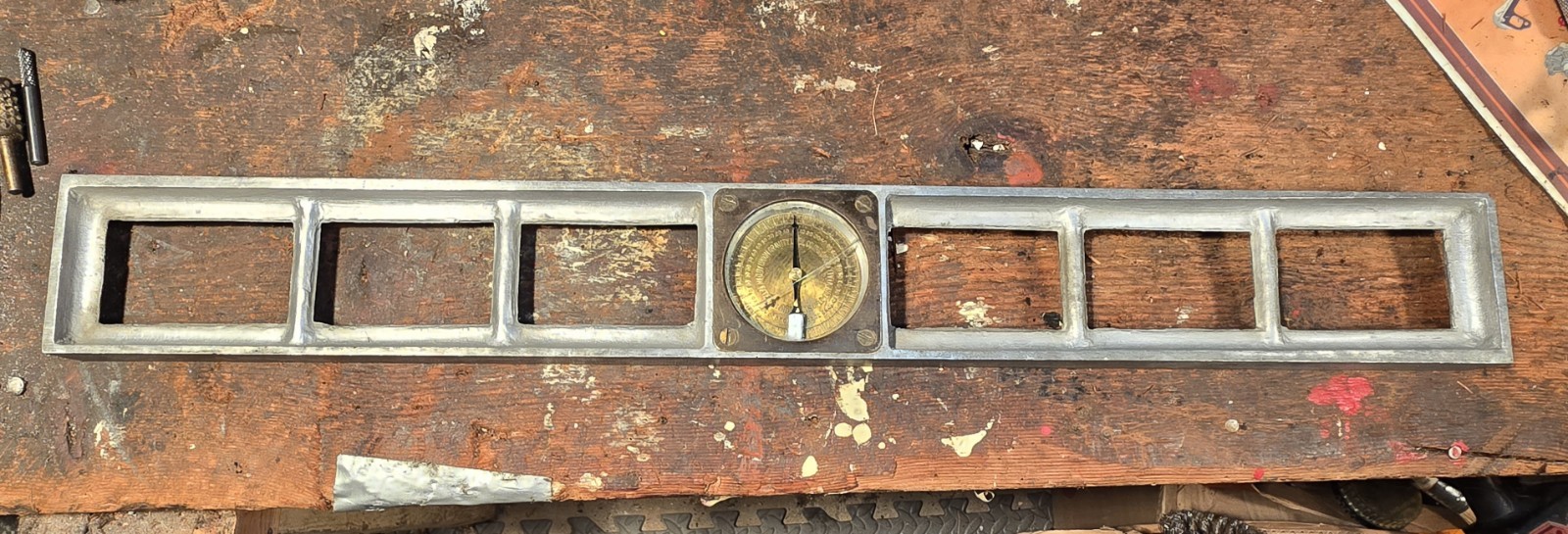 Antique 28" Union Gravity Level Co Inclinometer Patent 1923, Sioux City, Iowa