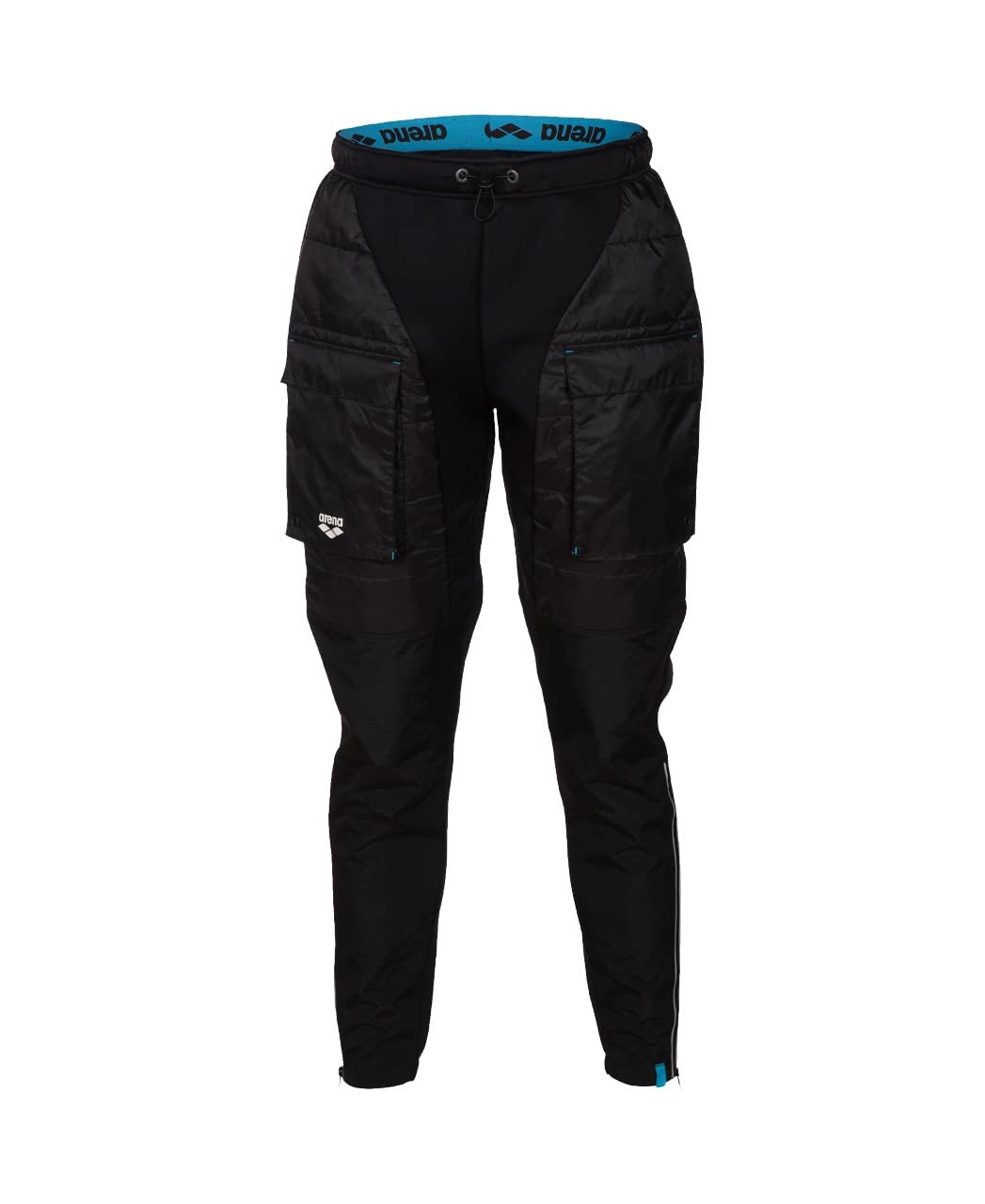 ARENA Men's Team Half-Quilted Tech Cargo Water Repellent Pant, Black, Small