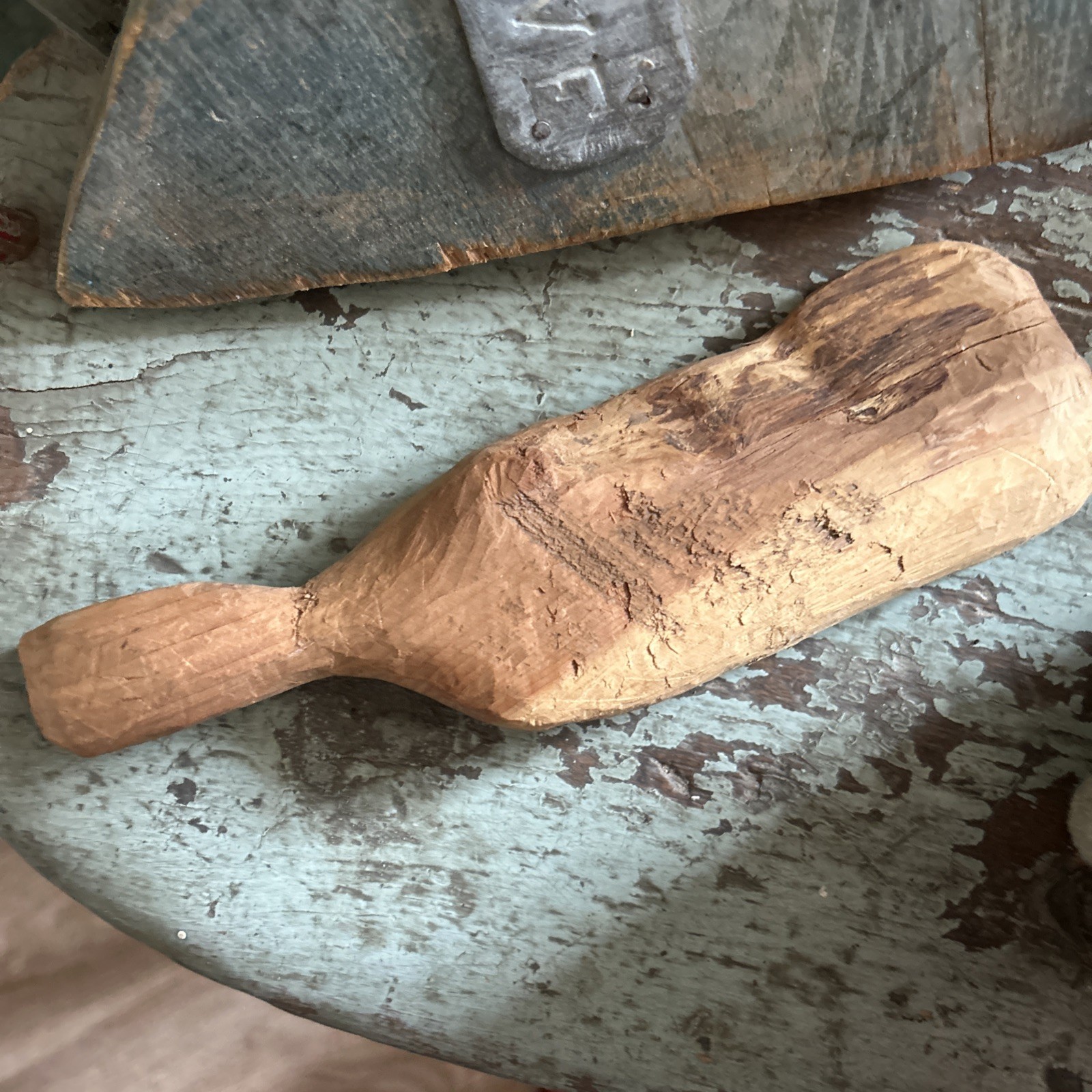 Primitive Handmade Wooden Spoon. Great!