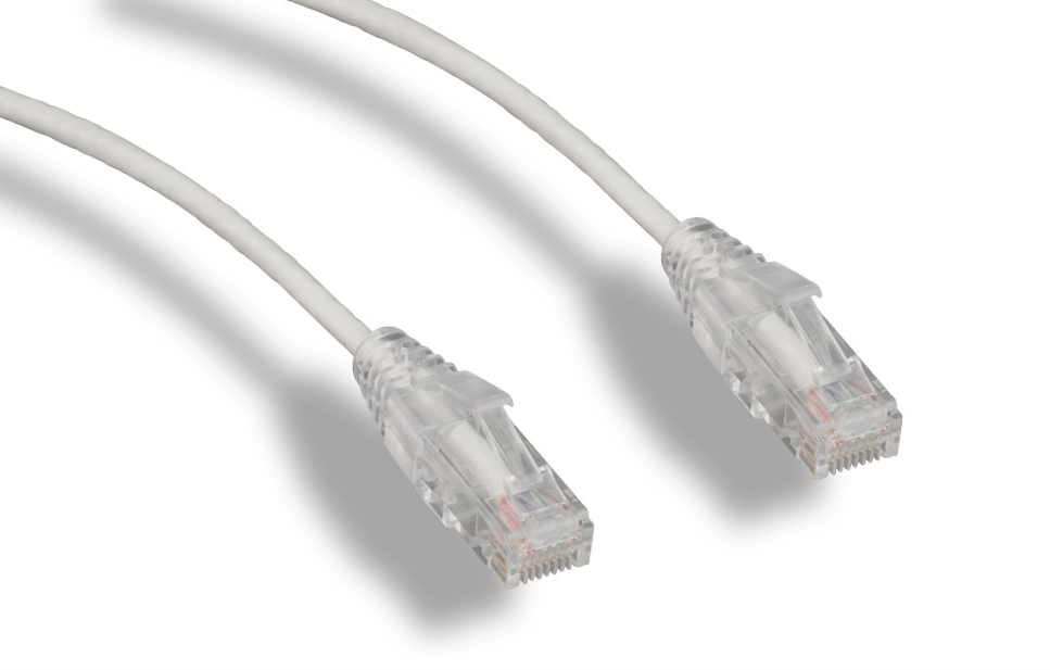 Slim Cat 6a 10G UTP Patch Cable 28 AWG 1ft 2ft 3ft 5ft 7ft 10ft lot size 1 & 5