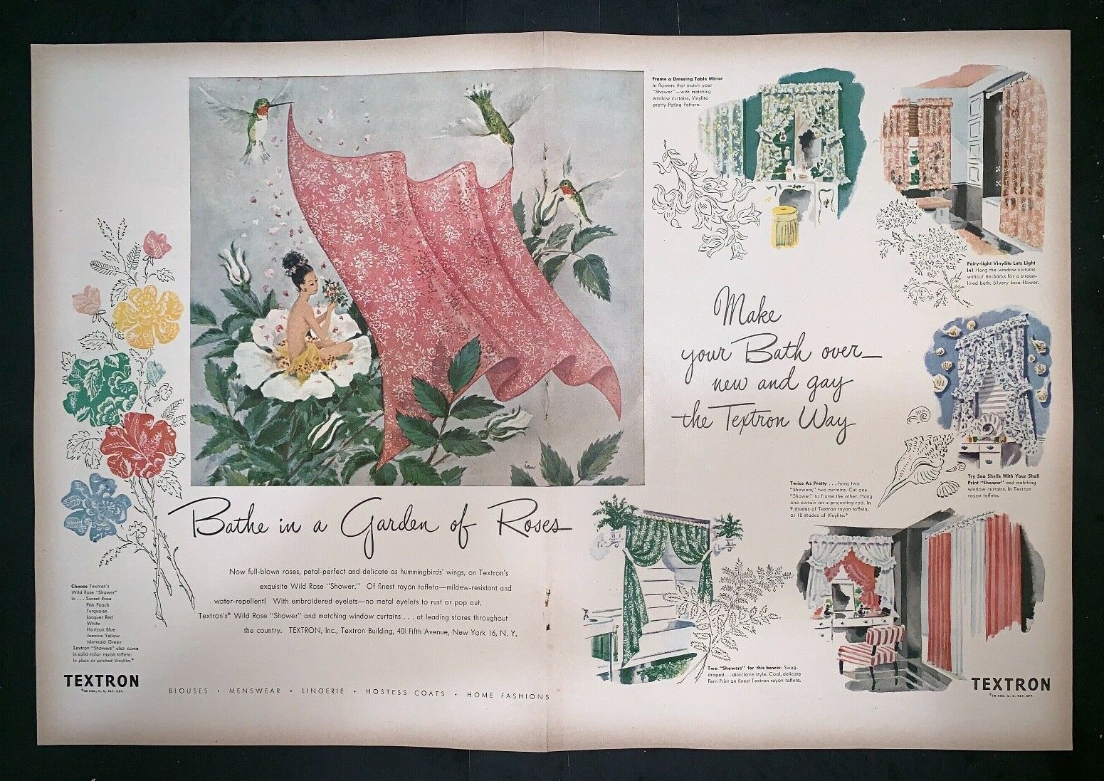 Life Magazine Ad LIFE SAVERS and VEEDOL MOTOR OIL Reverse TEXTRON 1946 AD