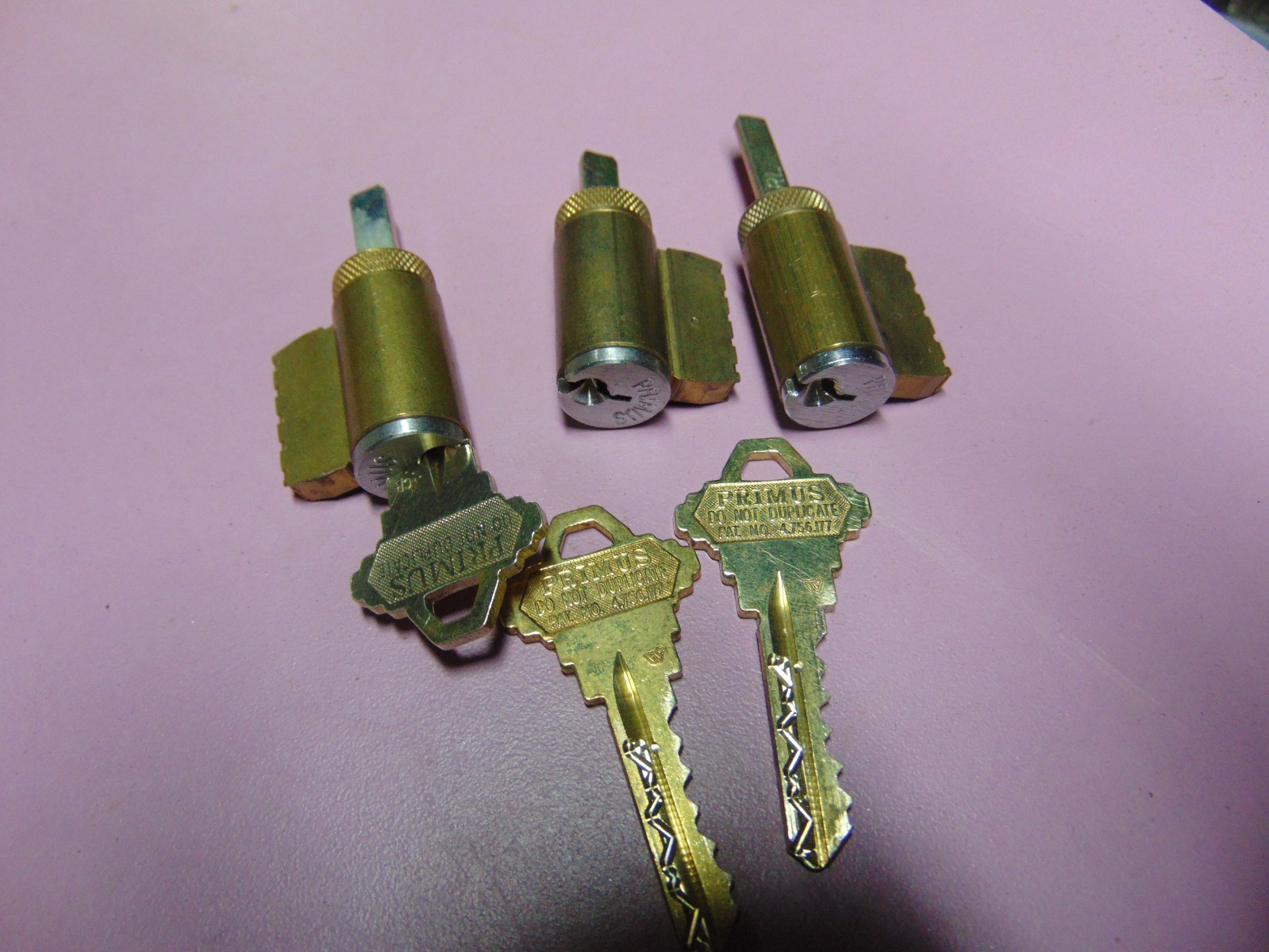 3 SCHLAGE PRIMUS LOCK 20-748-626 CP WITH 3 KEYS KEY SAME LOCKSMITH