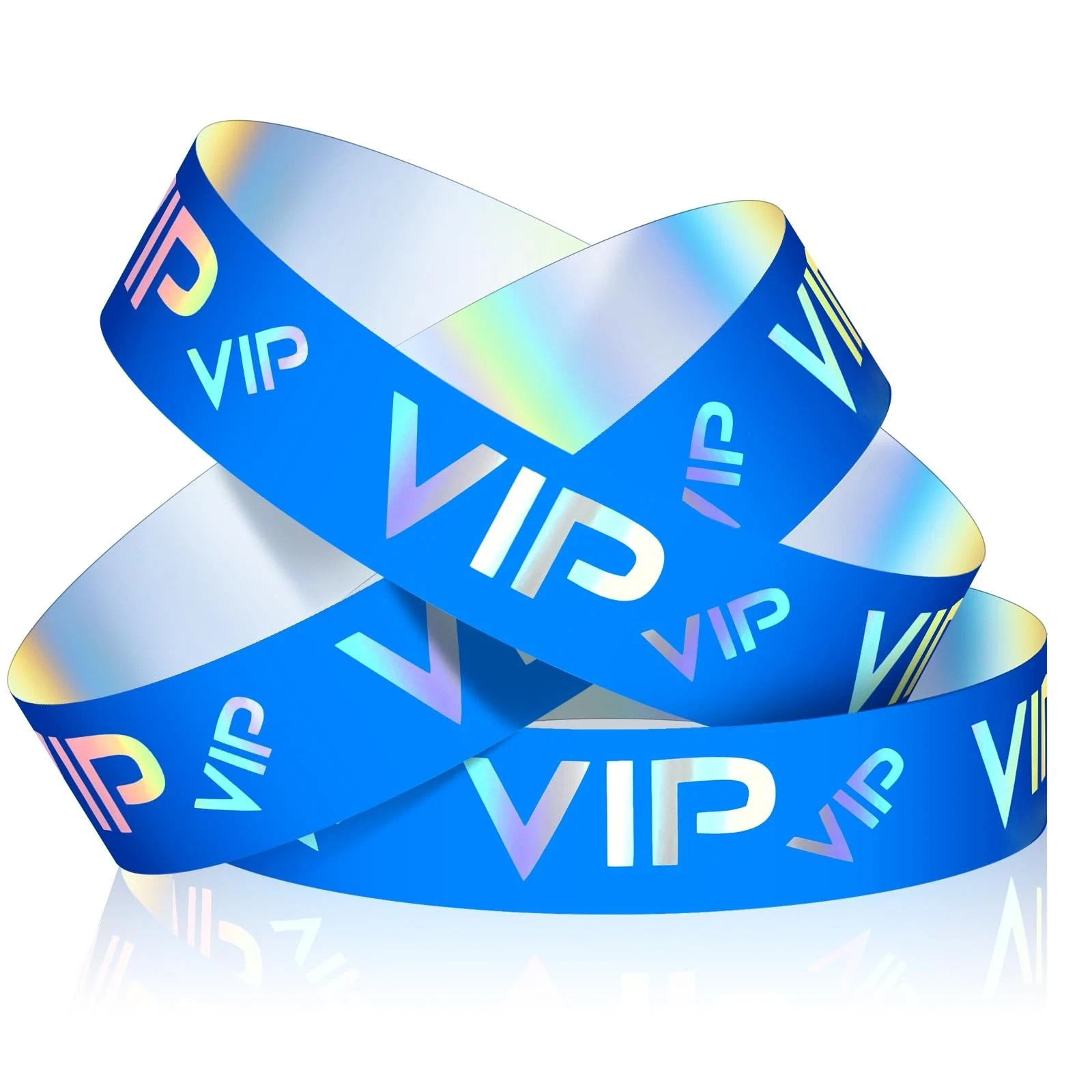 Teling 500 Pack VIP Plastic Wristbands Party Wristbands for Events VIP Custom
