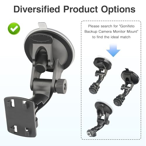 Backup Camera Monitor Mount,(4.3/5in) Rvs Rear View Camera Screen Mounting