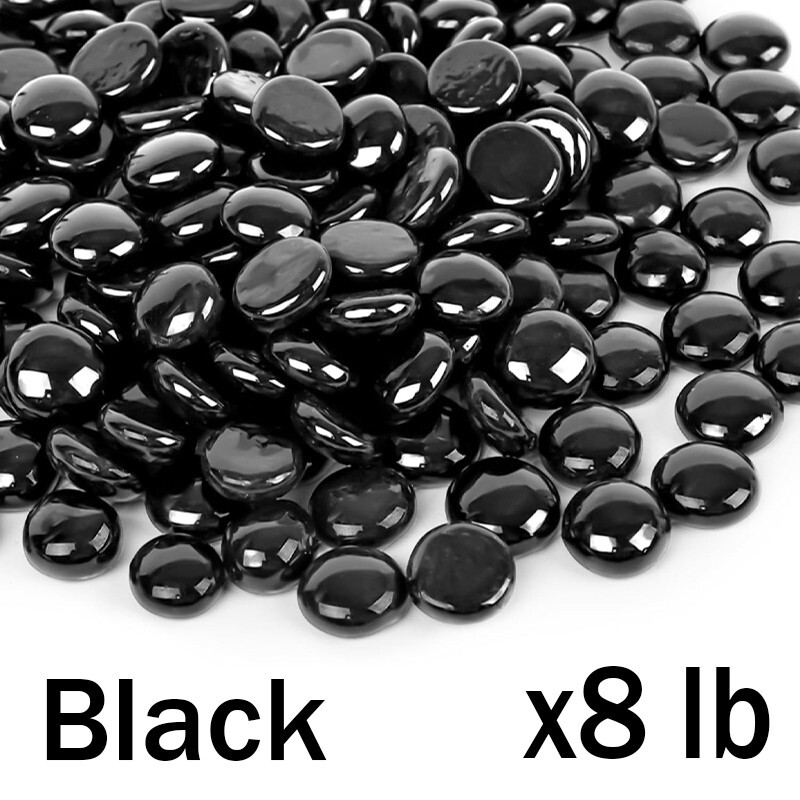 8/10/15 pounds of glass beads, suitable for beautifying fire pits and fireplaces