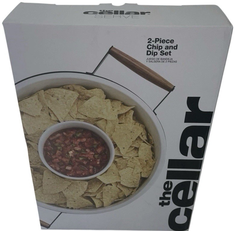 The Cellar 2-Piece Chip And Dip Set ~ NIB